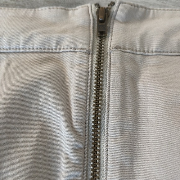 Boden Womens Tan khaki mini Chino skirt 2 pockets zipper Sz 10P NWT - Picture 7 of 7